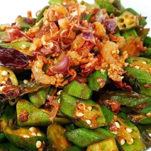 E06 虾米羊角豆 Okra with Dried Shrimps